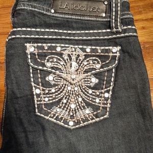 L.A. Idol USA Jean's sz 11 rhinestone